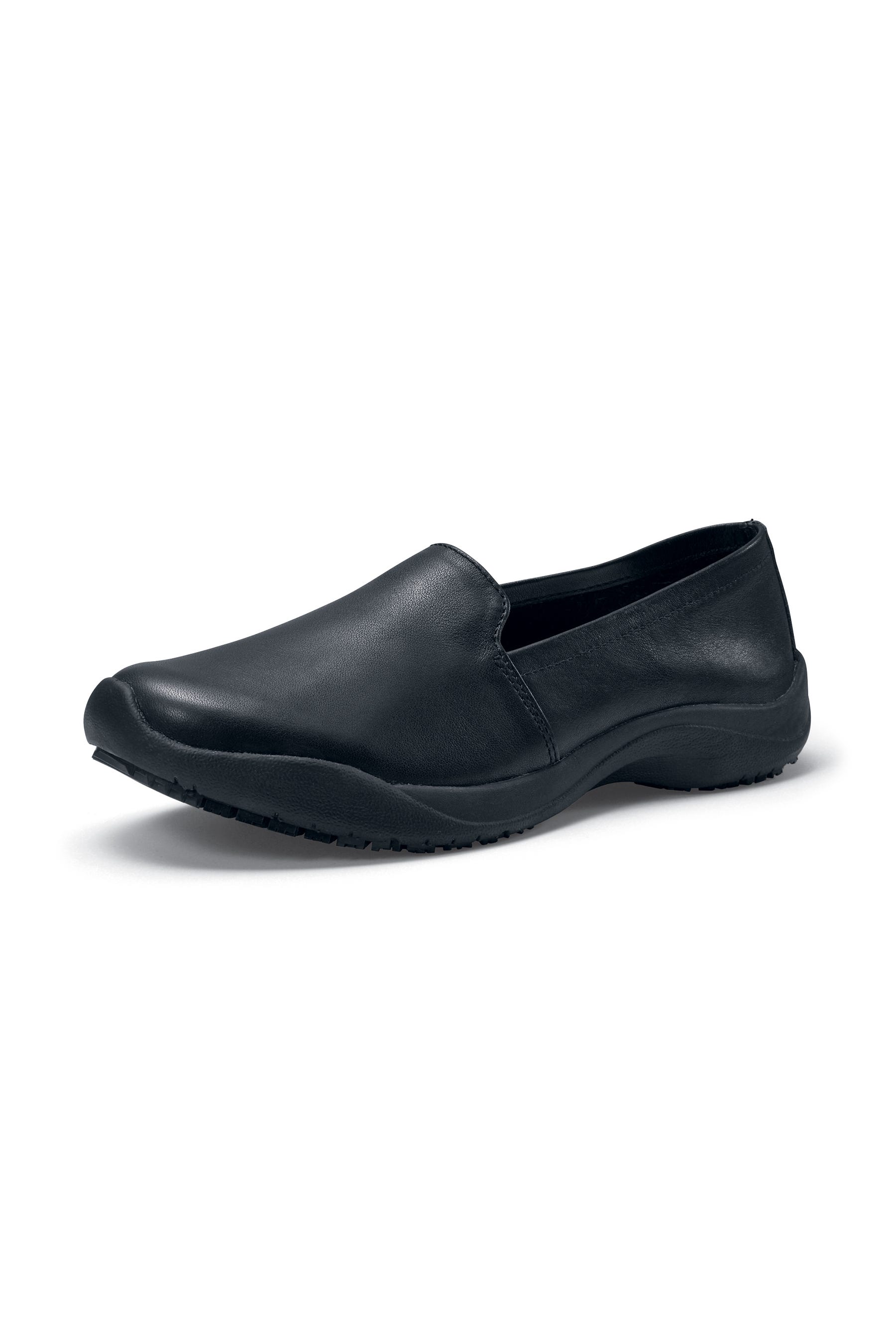 Comfortable black leather work shoes discount