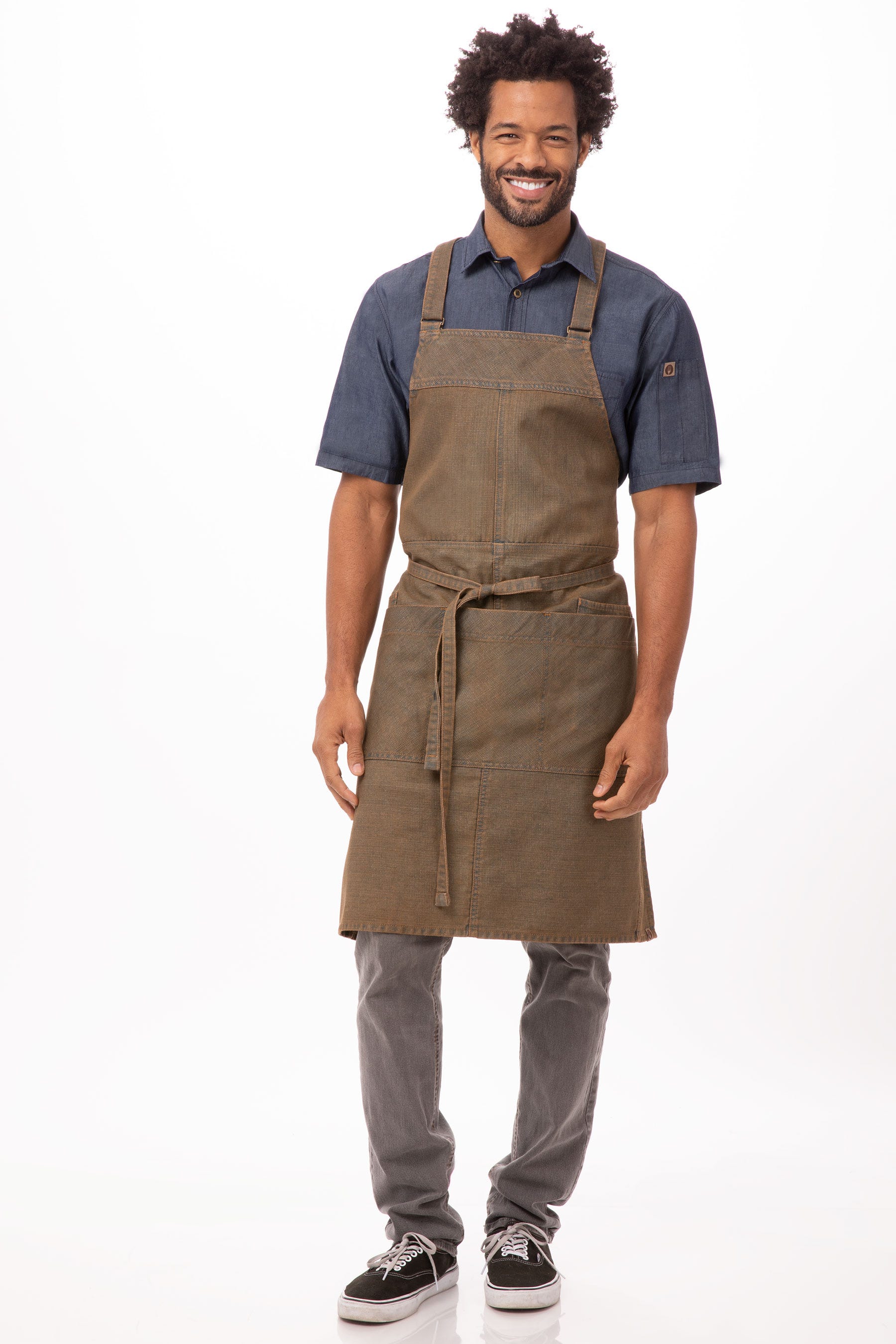 Uptown Cross Back Bib Apron Chef Works