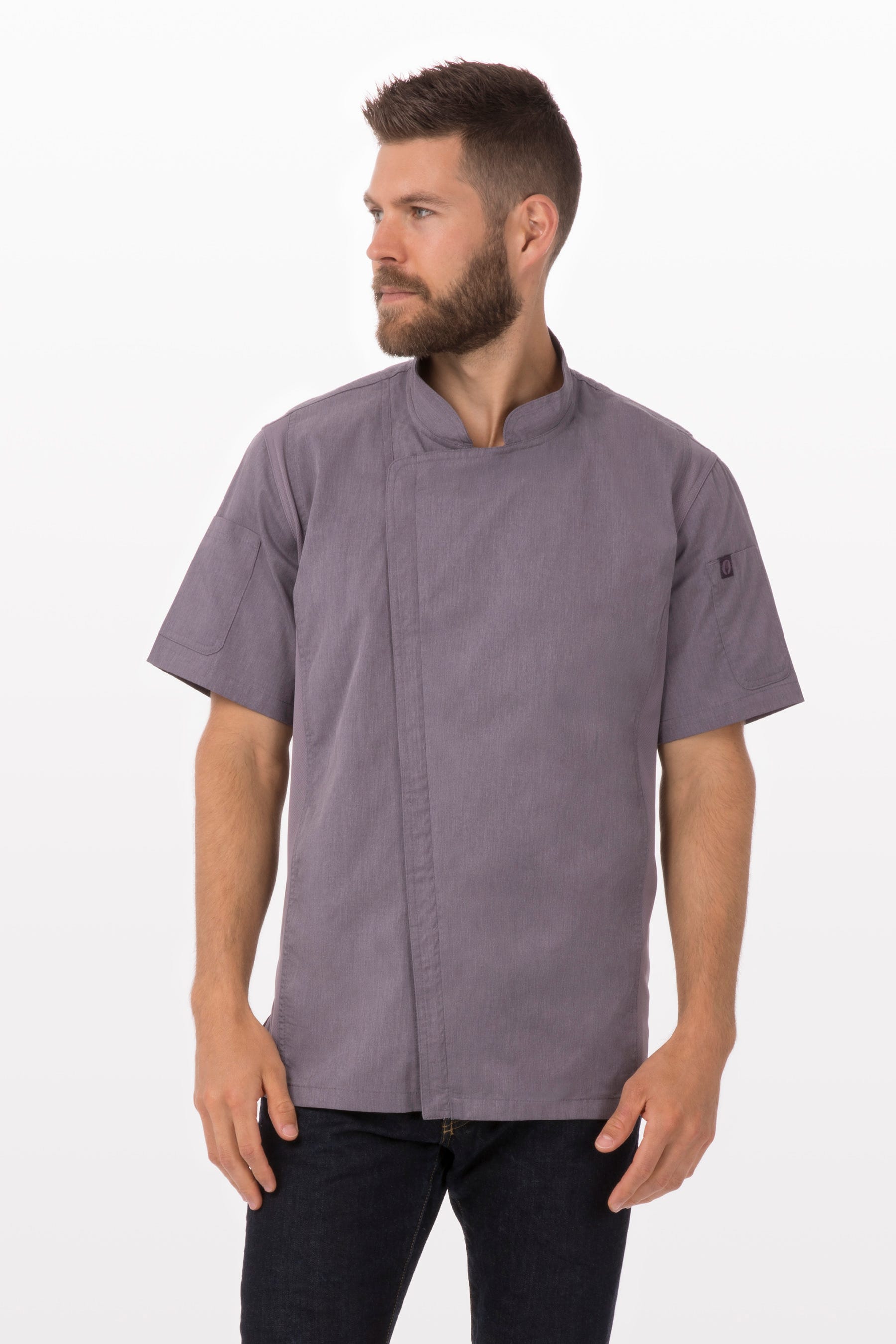 Chef Works Mens Springfield Chef Coat (BCSZ009) - Picture 6 of 8