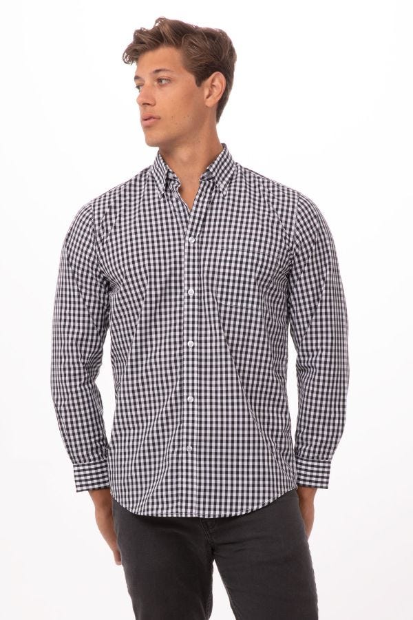 gingham shirt for interview