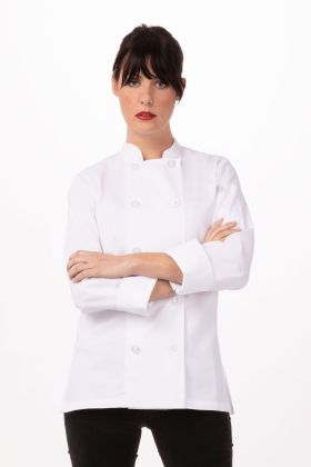 Details about   Colour By Chef Works Womens Ladies Jacket 3/4 Sleeved Coat Top Cloth Polycotton 