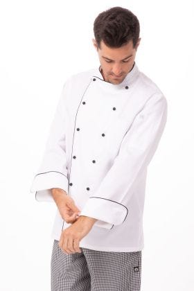 Details about   Chef Works Mens Newport Executive Chef Coat MICC 