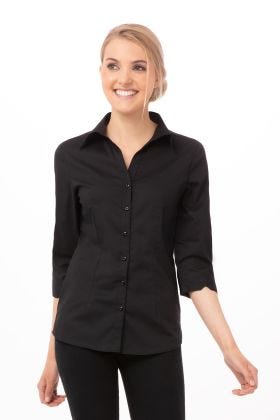 XL UNIFORM WORKS UNISEX DRESS SHIRT ROYAL BLUE CATERING A757 