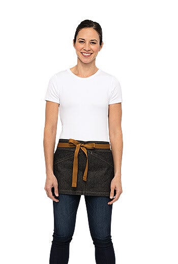 Berkeley Waist Apron Black Denim