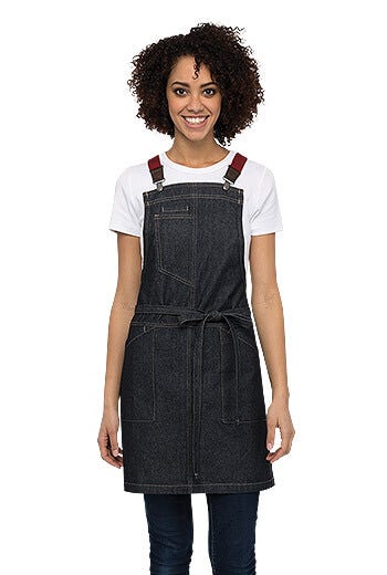 Berkeley Women Petite Bib Apron Indigo Denim