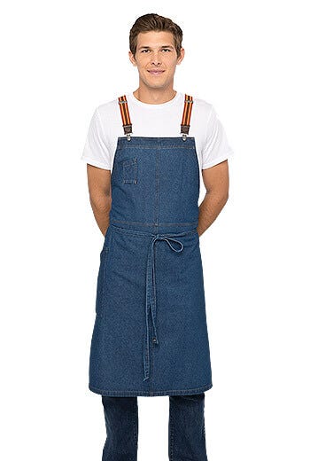 Berkeley Chefs Bib Apron Med Blue