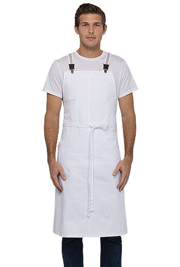 Berkeley Chefs Bib Apron White